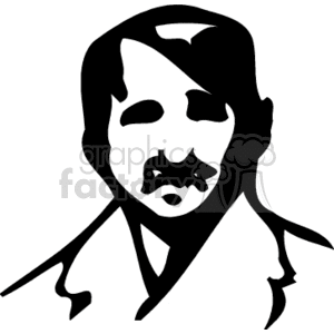 Black and white Hitler sketch