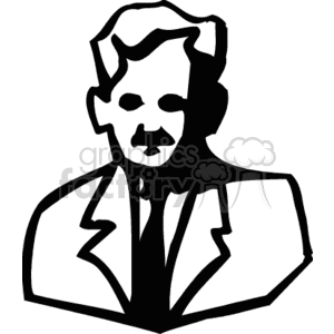 Stylized Man in Suit