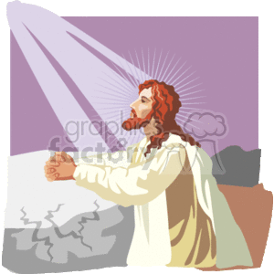 Jesus Praying in the Garden of Gethsemane