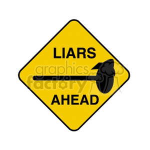 liars ahead sign
