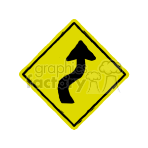 Winding Road Ahead Traffic Sign