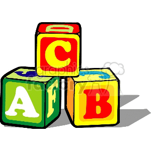 Childrens blocks-letters