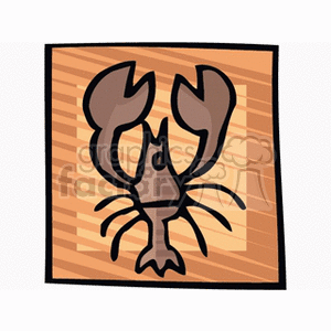 A clipart image of a crab representing the Cancer zodiac sign in astrology.