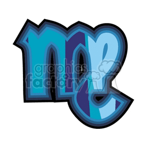 A colorful graphic illustration of the Virgo zodiac sign in a graffiti style.