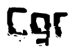The image contains the word Cgr in a stylized font with a static looking effect at the bottom of the words