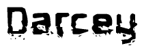 The image contains the word Darcey in a stylized font with a static looking effect at the bottom of the words