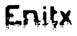 The image contains the word Enitx in a stylized font with a static looking effect at the bottom of the words
