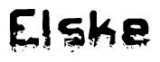 The image contains the word Elske in a stylized font with a static looking effect at the bottom of the words