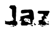The image contains the word Jaz in a stylized font with a static looking effect at the bottom of the words
