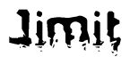   The image contains the word Jimit in a stylized font with a static looking effect at the bottom of the words 