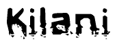 The image contains the word Kilani in a stylized font with a static looking effect at the bottom of the words