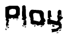 The image contains the word Ploy in a stylized font with a static looking effect at the bottom of the words