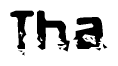 The image contains the word Tha in a stylized font with a static looking effect at the bottom of the words