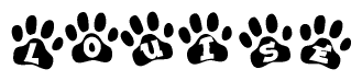 Animal Paw Prints with Louise Lettering
