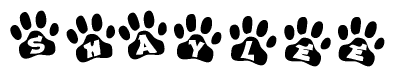 Animal Paw Prints with Shaylee Lettering