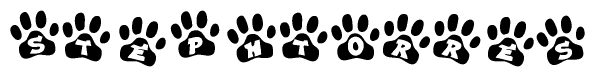 Animal Paw Prints with Stephtorres Lettering