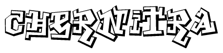The clipart image features a stylized text in a graffiti font that reads Chernitra.
