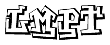 The clipart image features a stylized text in a graffiti font that reads Lmpt.