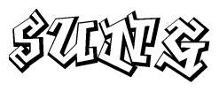 The clipart image features a stylized text in a graffiti font that reads Sung.