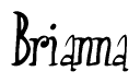 The image is a stylized text or script that reads 'Brianna' in a cursive or calligraphic font.