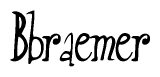 The image contains the word 'Bbraemer' written in a cursive, stylized font.