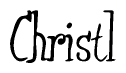 The image is a stylized text or script that reads 'Christl' in a cursive or calligraphic font.