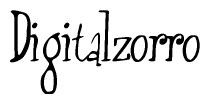 The image contains the word 'Digitalzorro' written in a cursive, stylized font.