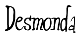 The image contains the word 'Desmonda' written in a cursive, stylized font.