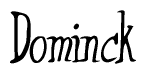 Dominck Calligraphy Text 