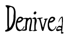 The image contains the word 'Denivea' written in a cursive, stylized font.