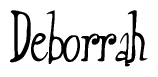 The image contains the word 'Deborrah' written in a cursive, stylized font.