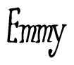 The image is a stylized text or script that reads 'Emmy' in a cursive or calligraphic font.