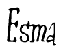 The image is a stylized text or script that reads 'Esma' in a cursive or calligraphic font.