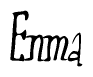 The image is of the word Enma stylized in a cursive script.