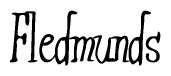 The image is a stylized text or script that reads 'Fledmunds' in a cursive or calligraphic font.