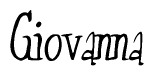 The image is a stylized text or script that reads 'Giovanna' in a cursive or calligraphic font.