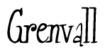 The image is of the word Grenvall stylized in a cursive script.