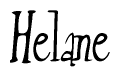 The image is a stylized text or script that reads 'Helane' in a cursive or calligraphic font.