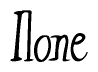 The image is a stylized text or script that reads 'Ilone' in a cursive or calligraphic font.