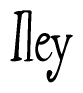 The image is a stylized text or script that reads 'Iley' in a cursive or calligraphic font.