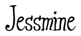   The image is of the word Jessmine stylized in a cursive script. 