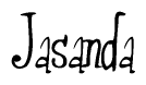 The image contains the word 'Jasanda' written in a cursive, stylized font.