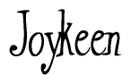 The image contains the word 'Joykeen' written in a cursive, stylized font.