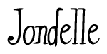 The image contains the word 'Jondelle' written in a cursive, stylized font.