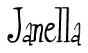 The image is a stylized text or script that reads 'Janella' in a cursive or calligraphic font.