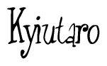 The image is a stylized text or script that reads 'Kyiutaro' in a cursive or calligraphic font.