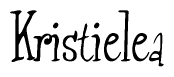 The image is a stylized text or script that reads 'Kristielea' in a cursive or calligraphic font.