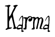 Cursive 'Karma' Text
