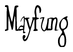 The image contains the word 'Mayfung' written in a cursive, stylized font.