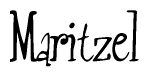The image contains the word 'Maritzel' written in a cursive, stylized font.